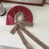 Elástico de Fita Colorido de Tricô Estilo Coreano de Influenciador para Rabos de Cavalo Altos e Coques, Acessório de Cabelo Versátil em Cor Contrastante