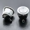 Interruptor de barco ETL certificado padrão US, duas posições, pinos dobrados em círculo completo, interruptor de controle de energia cinza 20MM 6A220V