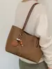 Bolsa Grande Estampa Leopardo Retrô Feminina 2026 Outono/Inverno Nova Bolsa de Ombro Única para o Dia a Dia Bolsa Tote Simples Bolsa Saco