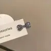 Mini Pinza para el Cabello con Lazo de Pedrería para Mujer, Pinza Lateral de Pato de Lujo Ligero, Pinza Lateral para Flequillo