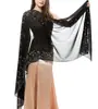 Chal de Mujer para Vestido de Noche Chal de Gasa Bufanda Brillante Suave Transparente Bufanda de Boda Chal Pañuelo para la Cabeza Velo