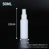 Atacado 30ml50ml100ml ml frasco spray branco escuro de HDPE frasco plástico pequeno regador frasco spray de álcool