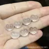 Coleção de Cristal Branco Natural, Contas de Abóbora, Contas de Flor de Maracujá, Acessórios Artesanais, Pulseiras DIY Feitas à Mão, Joias da Moda