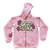 Suéter con capucha y letras estilo hip-hop europeo y americano para otoño e invierno de 2024, abrigo informal holgado con capucha para hombres y mujeres.