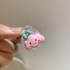 Coreano Acessórios de Cabelo Mini Super Bonito Resina Bonito Dos Desenhos Animados Creme Cor Franja Pequeno Agarrar Vigor Menina Grampo de Cabelo