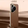 Aplicável à capa de celular Huawei Pura 90 Pro Max textura Nappa P80 Pro cobertura total anti-queda P70 Por couro genuíno