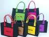 Bolsa de Fieltro Color Block Creativa de Gran Capacidad Bolso Tote Bolsa de Souvenir de Festival para Beneficios Se Puede Imprimir Logo Bolso Tote de Fieltro