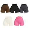 Comercio Exterior Hilo sin Costuras Pantalones de Tres Puntos Pantalones de Yoga Europeos y Americanos Pantalones de Fitness de Cintura Alta Pantalones Cortos Deportivos para Correr Yoga