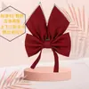 Uniforme Jk corbata de moño raíz de pluma cianótico rojo color sólido ángulo oblicuo japonés estudiante raíz de pluma gigante flor de cuello traje de marinero objeto pequeño