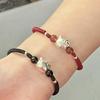 Pulsera de pareja hellokitty linda caricatura pulsera tejida regalo para estudiante para novio y novia