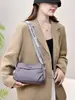 Bolsa Feminina Transfronteiriça de Alta Qualidade com Múltiplos Compartimentos, Bolsa de Ombro em Tecido de Nylon Impermeável para Mulheres, Novo Modelo 2026, Bolsa Transversal Casual Leve