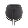 Estilo Americano Retro Costura Doble Color Ropa Exterior Pantalones Cortos Deportivos Mujer Sencillo Deportes Yoga Fitness Casual Hogar Pantalones Cortos Ajustados
