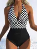 Traje de Banho Feminino Peça Única de Verão 2027 Comércio Exterior Transfronteiriço Estilo de Alto Padrão Mais Vendido Praia Costas Abertas