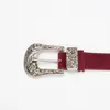 En stock Moda Vintage Europea y Americana Cinturón de Mujer Tallado Combinable de Moda Decorativo Cinturón para Jeans Personalizado para Mujer