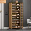 Armário de sapatos doméstico sapateira de entrada simples artefato de armazenamento economizador de espaço econômico de nível básico dormitório casa de aluguel à prova de poeira
