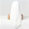 Tume Dropshipping Transfronterizo Personaje de Comercio Exterior Femenino Blanco Flequillo Completo Cabello Largo Liso Peluca Set Completo para Cabeza Stock Listo de Fábrica