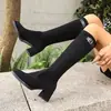 Nuevas Botas Largas de Estilo Británico Versátiles para Otoño/Invierno 2026 con Hebilla y Suela Gruesa, Botas de Moda para Mujer, Botas de Tacón Alto de Moda para Mujer