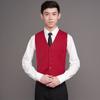 Colete de trabalho de garçom masculino e feminino de verão, roupas de trabalho de caixa de supermercado, shopping, KTV, hotel, garçom, colete