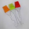 Brocha de aceite para barbacoa, brocha de silicona para hornear con mango esmerilado, brocha para pastel, crema, barbacoa, resistente a altas temperaturas, sin pelusa