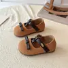 Zapatos Mary Jane de Ante Dulces para Niñas 2026 Primavera/Otoño Nuevo Estilo Suela Suave Moño Zapatos para Niños Pequeños para Combinar con Faldas Zapatos de Princesa