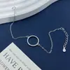 Pulsera Geométrica Circular de Plata de Ley S925 Completa, Exquisito Electrochapado, Microincrustado, Joyería de Mano Simple, Anillo de Moda Europeo y Americano