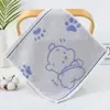 Toalla Cuadrada de Algodón Puro Fabricante 100% Algodón Venta Directa al Por Mayor Toalla para Saliva de Bebé Toalla de Mano con Dibujos Suave Absorbente No Suelta Pelusa