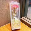 Ramo de Rosas de Colores, Decoración de Flores Inmortales Simuladas, Venta al por Mayor en Puesto de Mercado Nocturno, Souvenir Creativo para el Día de San Valentín