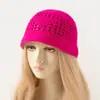 Nuevo Sombrero de Lana Tejido a Crochet Hecho a Mano Triángulo Invertido, Sombrero de Pescador, Sombrero de Sol Pequeño Borde para Mostrar la Cara de Verano para Mujer, Sombrero de Cubo Versátil