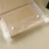 Bolsa de PVC en blanco con botón de presión personalizado, bolsa de plástico transparente para empaque de prendas, bolsa de embalaje transparente de PVC con LOGOTIPO personalizado