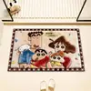 Alfombrilla Antideslizante para Baño Crayon Shin-Chan, Alfombrilla de Tierra de Diatomeas para Entrada de Baño, Alfombrilla Absorbente de Agua y de Secado Rápido para Pie de Inodoro
