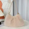 Bolso de Hombro Nuevo de Felpa Otoño/Invierno 2026 para Mujer, Bolso de Axila Peludo a la Moda, Bolso Suave Lindo de Nube, Bolso de Mano Cruzado