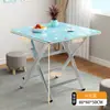 Mesa Dobrável Simples Mesa de Jantar para Casa de Aluguel Mesa de Jantar Portátil para Casa Mesa Redonda Barraca Exterior Mesa Quadrada Pequena