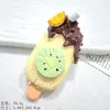 Nuevos Accesorios de Resina para Paletas de Fruta Pintadas Grandes Material de Pegamento de Crema para Horquilla DIY Funda de Teléfono Colgante para Agujero de Zapato