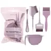 Kit de Ferramentas para Tingir o Cabelo, Tigela para Óleo de Tingimento, Misturador, Cuidados com o Cabelo, Pente Dupla Face para Tingimento, Espremedor Multifuncional para Pasta, Raspador