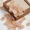 Tono Rosa Hada Vidrio Checo Estilo Retro Cuentas Geométricas Cuentas Sueltas Pulsera DIY Hecha a Mano Accesorios de Joyería