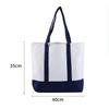 Bolso Nuevo de Lona Cosida, Bolsa de Compras Creativa de Almacenamiento, Bolso Tote, Portátil de Gran Capacidad, Personalizable Personalización Transfronteriza