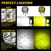 Dxz [Impuesto No Incluido] Foco LED Luz de Trabajo Cuadrada Pequeña de 3 Pulgadas 16 LEDs 48W Foco Luz de Conducción