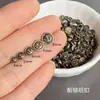 8mm Vintage Pequeno Feito à Mão DIY Bjd Mini Bronze Antigo 5 Botões Tecido Âncora Roupas de Boneca 746 Jinhua