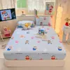 Sábana bajera de algodón para cama individual estilo Crayon Shin-chan, sábana de cama de estilo lindo, universal para todas las estaciones, protector de sábana, venta al por mayor transfronteriza