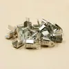 Acessórios de metal para DIY, clipes de posicionamento, fechos de fio, fechos de corda, clipes, acessórios para brincos de pena, materiais para pulseiras e colares, fechos de conexão