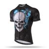 XINTOWN Ropa de Ciclismo Estampada Top Corto Absorción de Humedad y Sudor Nuevo Top de Ciclismo de Verano de Manga Corta para Hombre