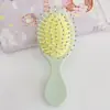 Peine de Masaje Macarrón Corazón Ins para Niñas Peine para el Cabello de Estudiante Portátil para Dormitorio de Estudiantes Peine con Bolsa de Aire Mini Peine para el Hogar