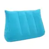 Almofada inflável triangular Tapete inflável triangular aveludado Almofada de suporte lombar portátil para viagens ao ar livre Almofada Almofada de cochilo