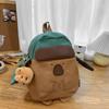 Bolsa de Mujer Ins Nueva Bolsa de Mujer Linda Mochila Kapapi Chica Invierno Bolsa de Estudiante Coreana Bala Animación de Dibujos Animados