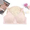 Sujetador de Talla Grande de Comercio Exterior en Stock Fino Sin Relleno Sin Aros Ropa Interior para Mujer Pecho Grande Recogido Pequeño Sujetador Anticaída