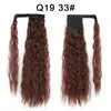 Xuchang Venta al por mayor Cinta Mágica Permanente de Maíz Cola de Caballo Peluca Cabello Largo Rizado para Mujeres Europeas y Americanas Extensiones de Cabello Rizado de Lana Cola de Caballo Trenza