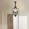 Lámpara de Restaurante Retro Americana de Cobre Completo Luz de Vela Francesa Barra de Bar Diseñador Principal Pasillo Balcón Mesita de Noche Accesorios de Iluminación de Hotel