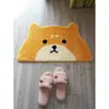 Tapetes de Chão de Gatos e Filhotes com Formato Especial de Desenho Animado Imitação de Caxemira Semi-Circulares para Banheiro Absorventes de Água Secagem Rápida Tapetes para Pés Tapetes Decorativos de Entrada