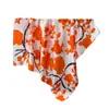 Bufanda Cuadrada Grande Estampada Estilo Coreano con Cinta Floral de Satén Imitación Seda, Bufanda de Seda, Chal, Pañuelo para la Cabeza, Protector de Cuello, Bufanda para el Cuello, Bufanda Decorativa