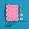 Varios moldes de silicona de seis cavidades con forma de flor, diseño de flor de cerezo, flores de cerezo de silicona, moldes para decoración de fondant y chocolate